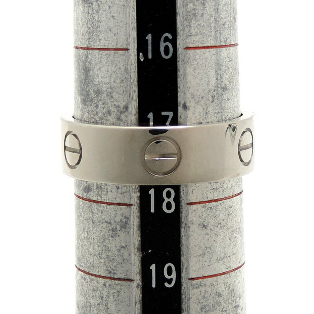 Cartier Love #58 Women's and Men's Ring 750 White Gold No. 17.5 - Picture 5 of 6